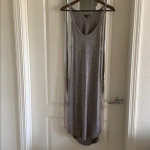 Midi dress with open back